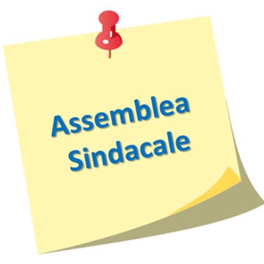 Assemblea sindacale - Variazioni orarie